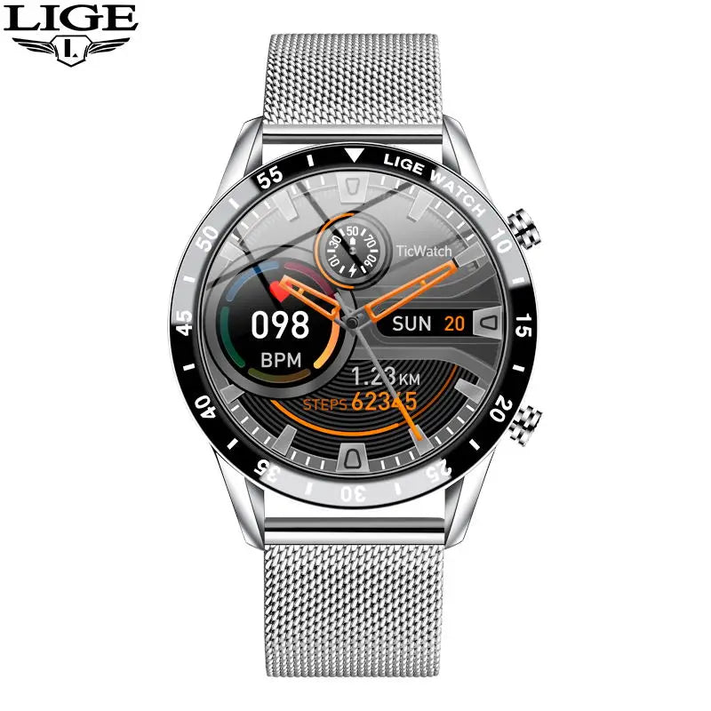 Touch Screen Stainless Steel Smart Watch