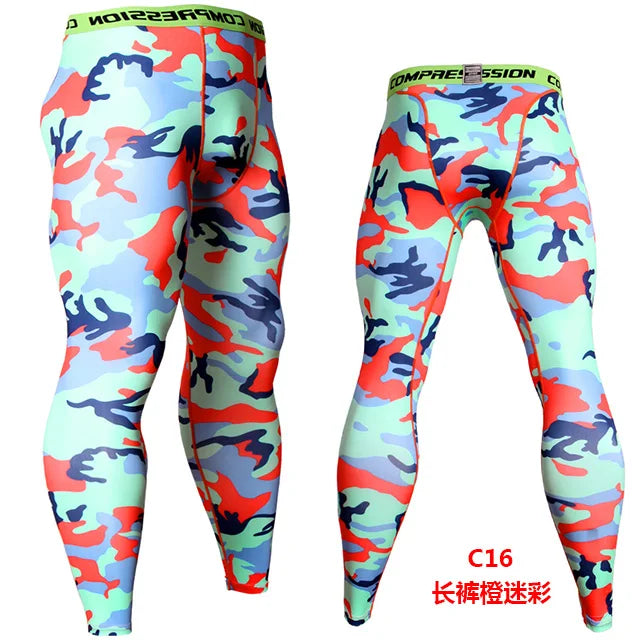 Camo Compression Jogging Tights