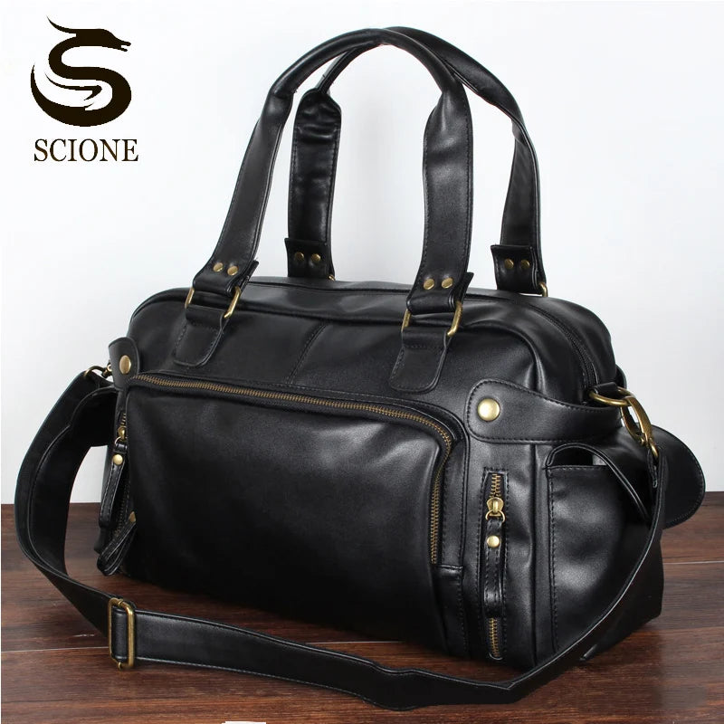 High Quality PU Leather Travel Bag