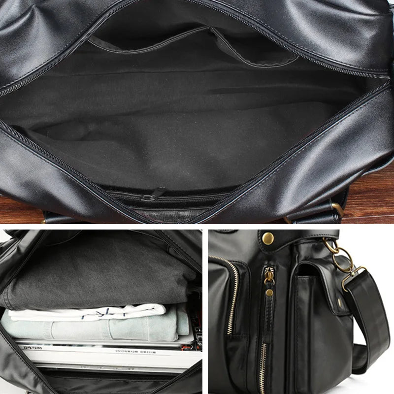 High Quality PU Leather Travel Bag