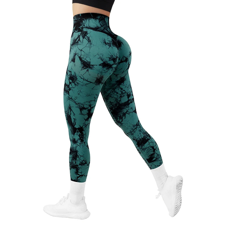 Tie Dye Booty Lifting Fitness Leggings