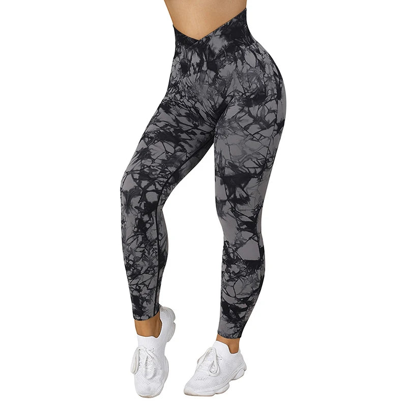 Breathable Seamless Tie Dye Leggings